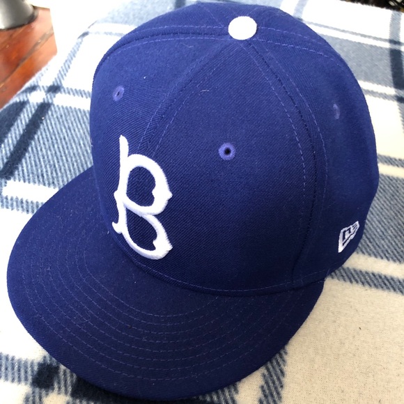 Brooklyn Dodgers Snapback Flat Brim Hat 